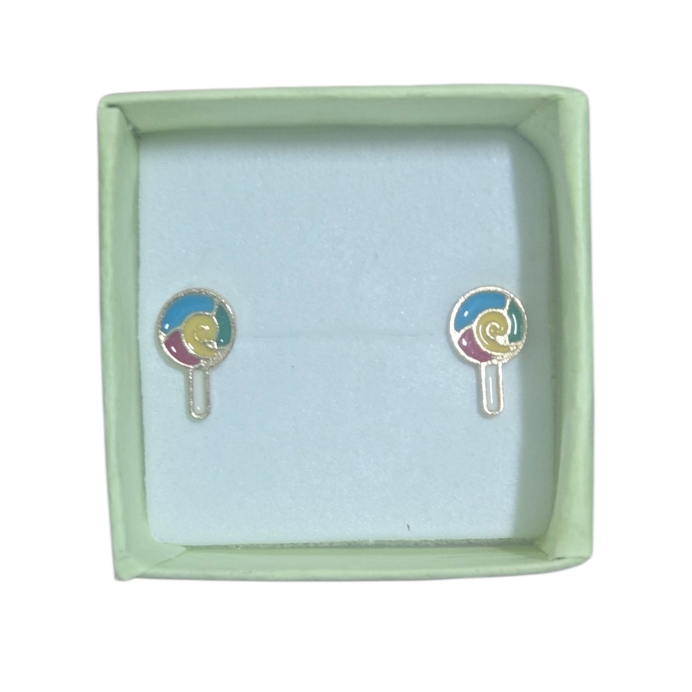 Multicolor Lollipop Earrings (NWOT)